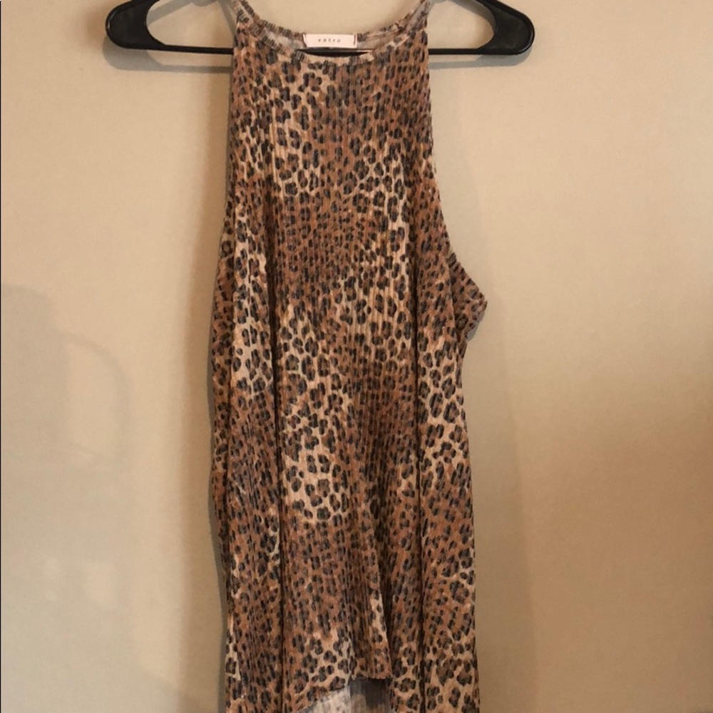 Cheetah print tank top